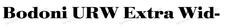 Bodoni URW Extra Wid字体转换 Bodoni URW Extra Wid字体转换